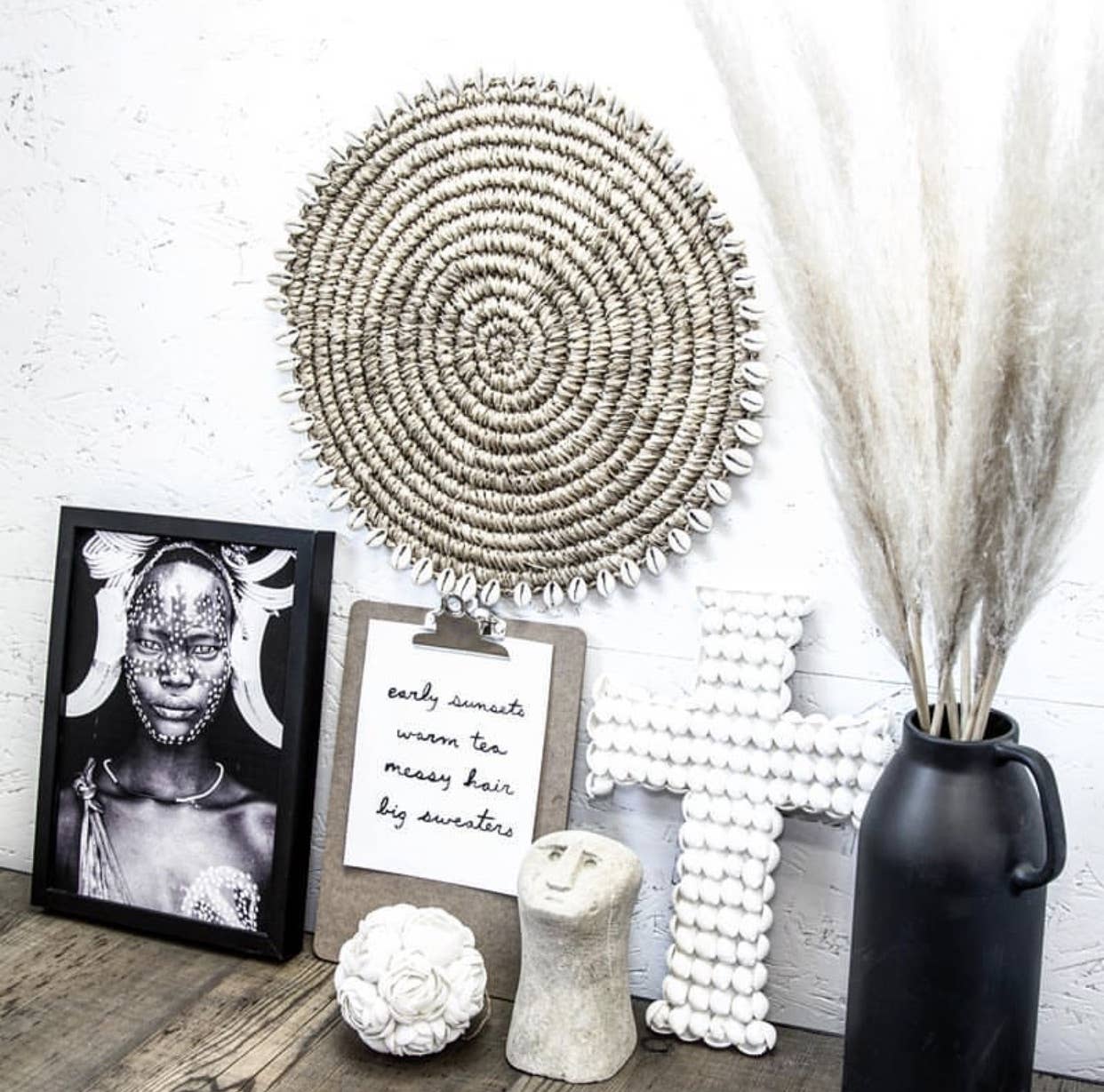 Croix en coquillages