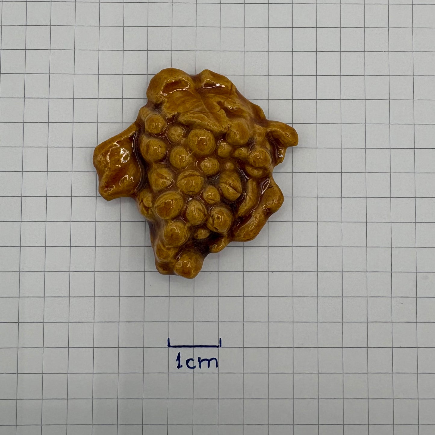 Aimants décoratifs en forme de grappe de raisin, réalisés en céramique vernissée