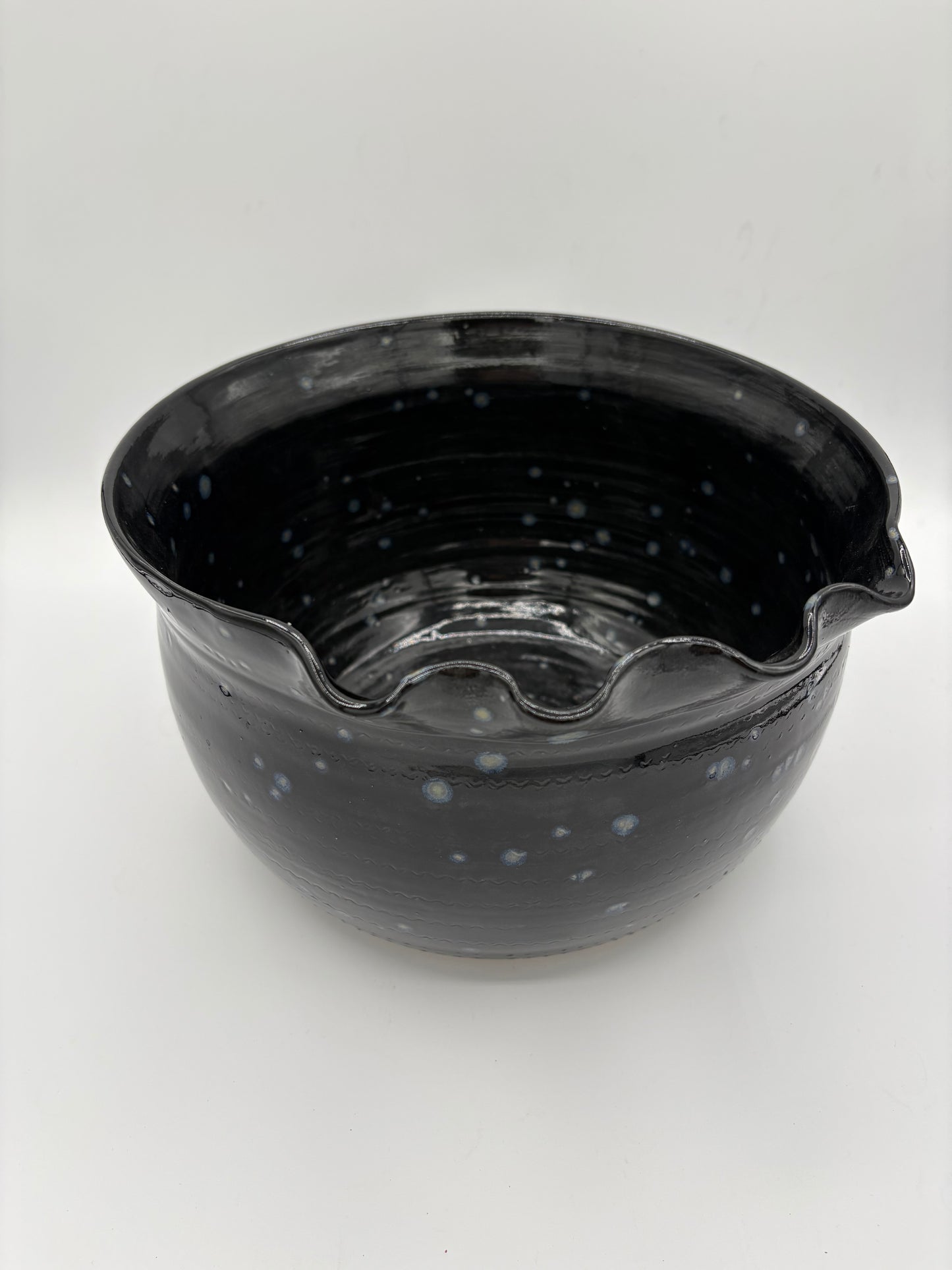 Pot Soulages noir moucheté