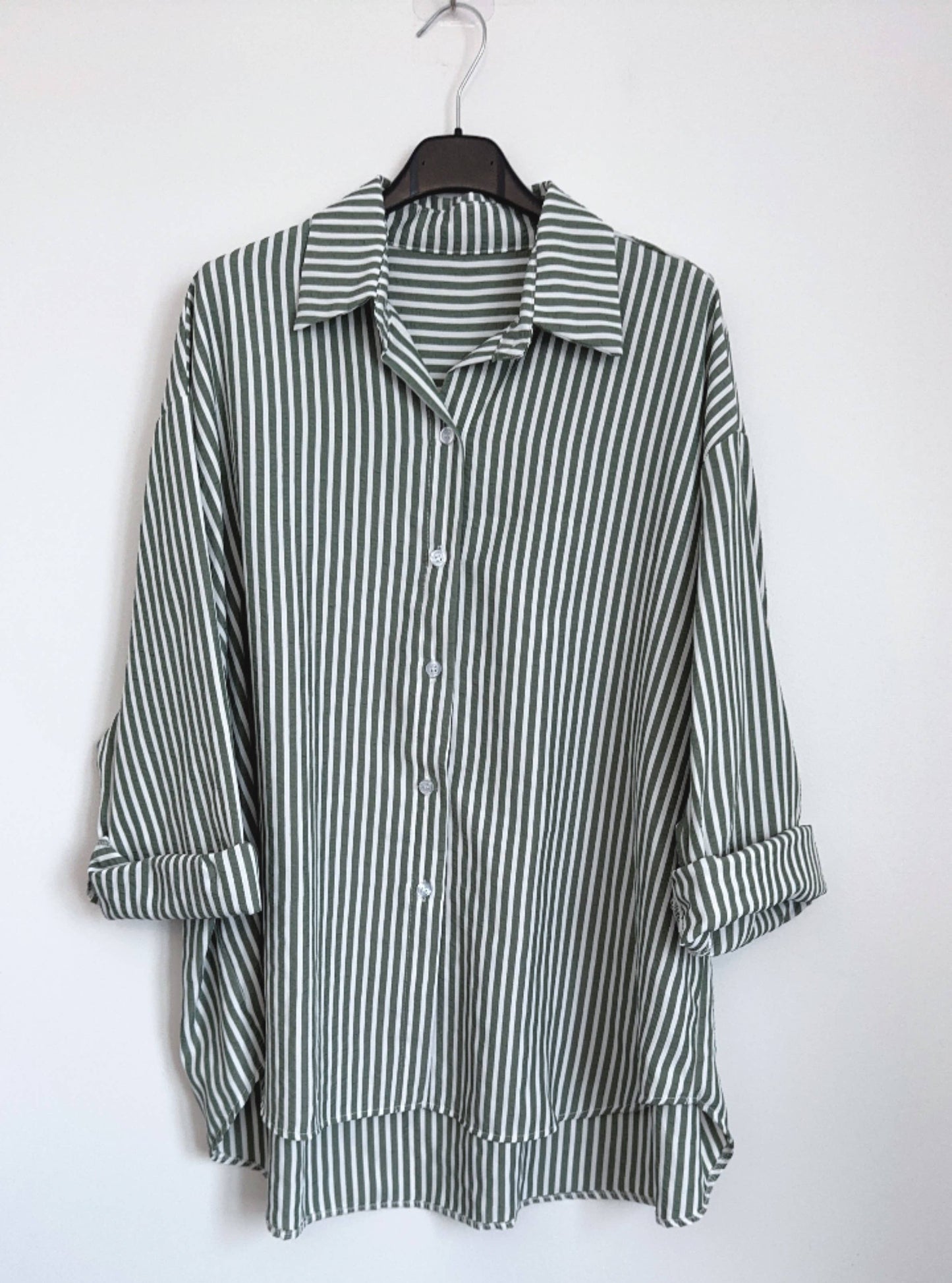 Chemise rayée ample, taille unique