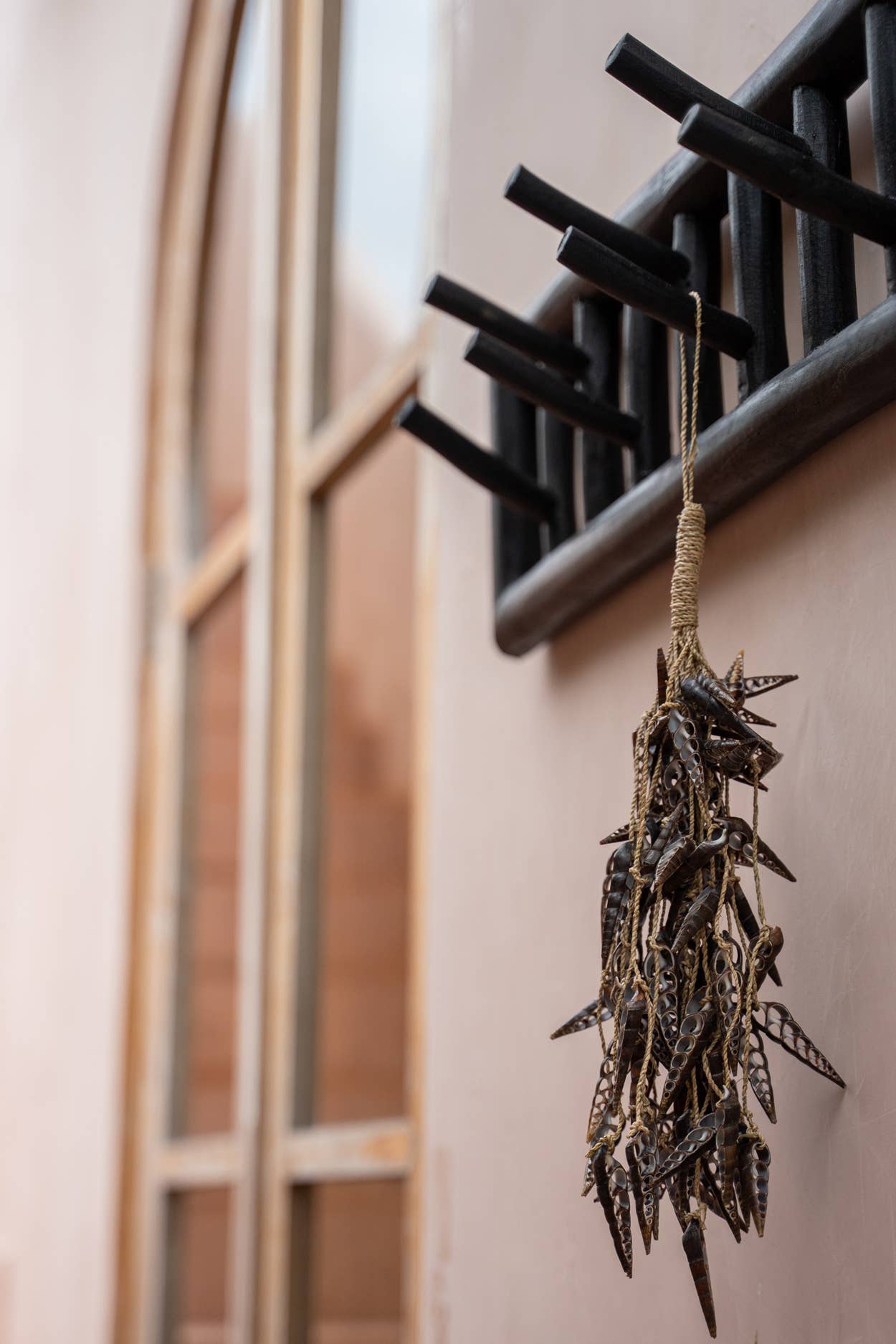 Suspension décorative en coquillages