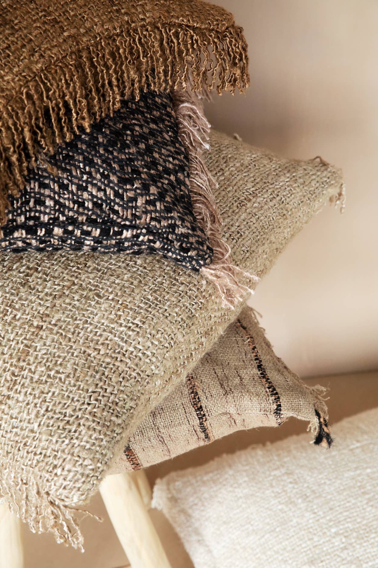 Housse de Coussin en velour de coton