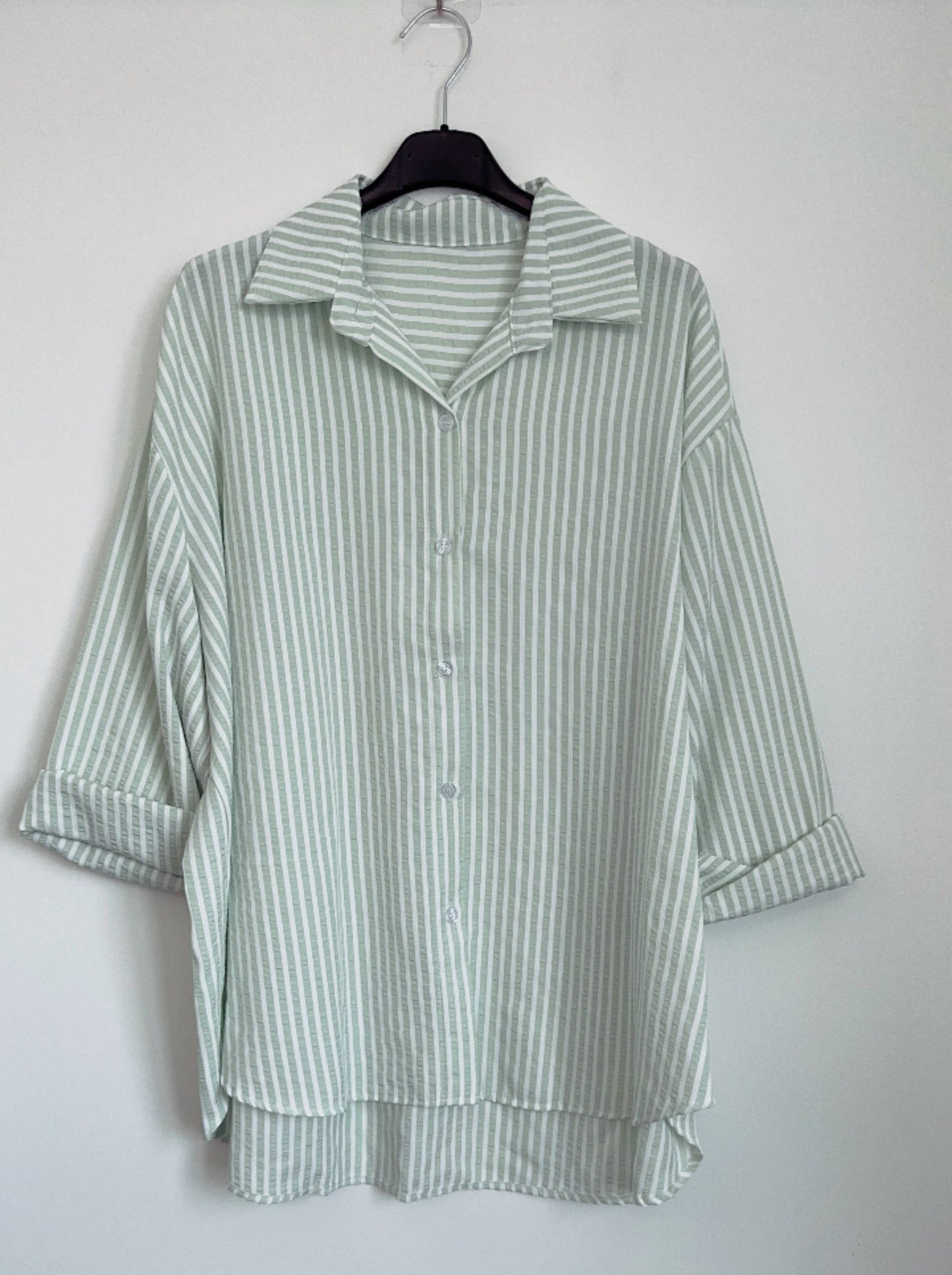 Chemise rayée ample, taille unique