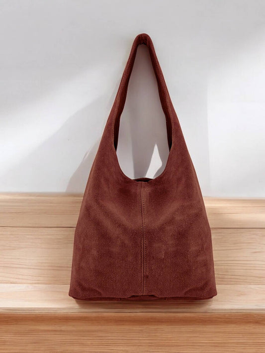 Sac en cuir suédé