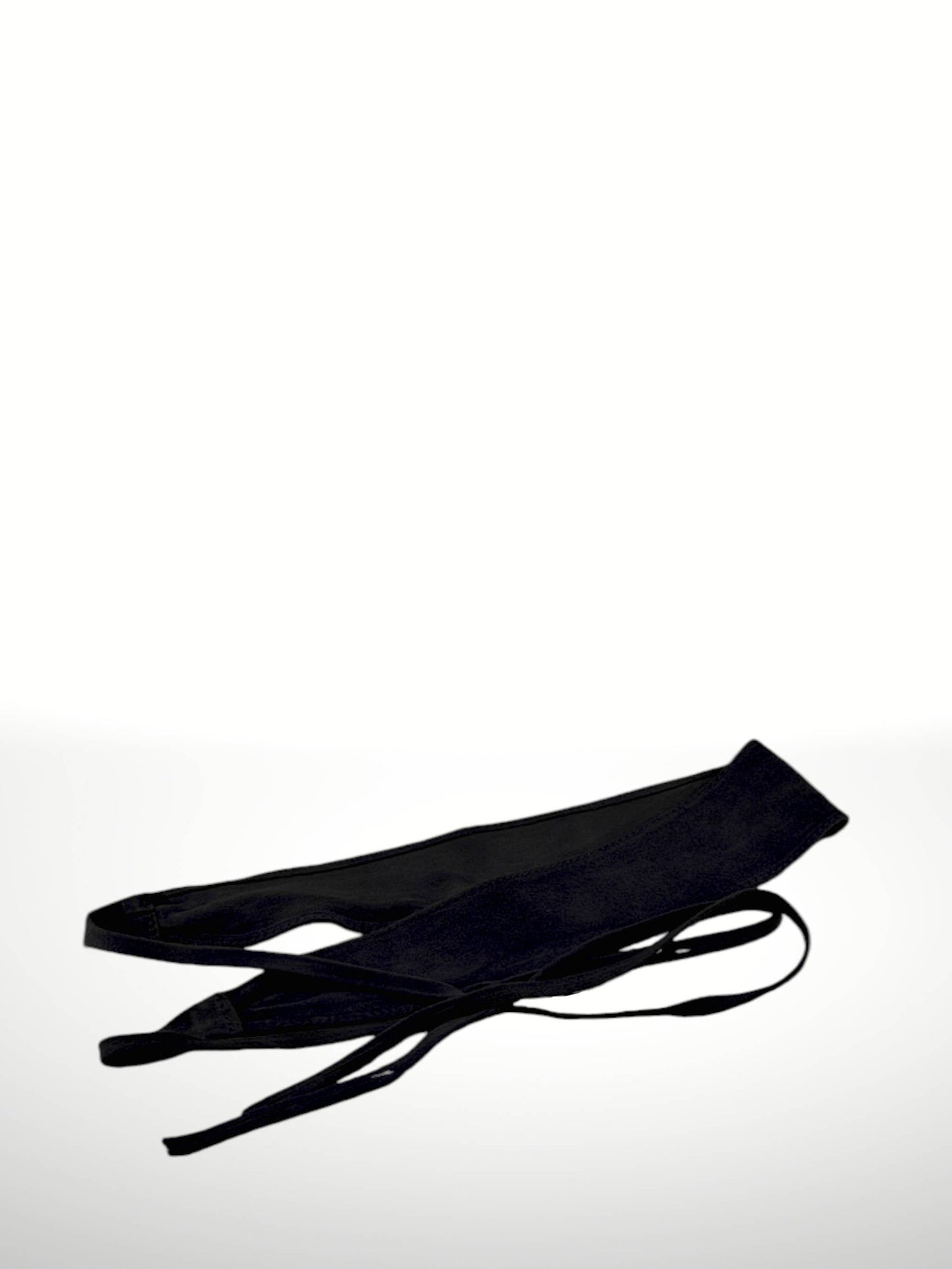 Ceinture obi en cuir suédé noir