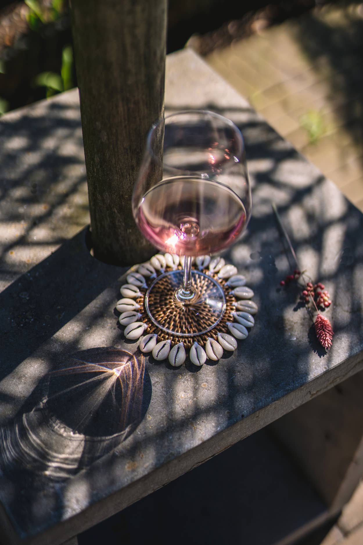 Dessous de verres en coquillages