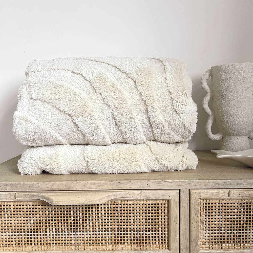 Plaid Josselin Blanc