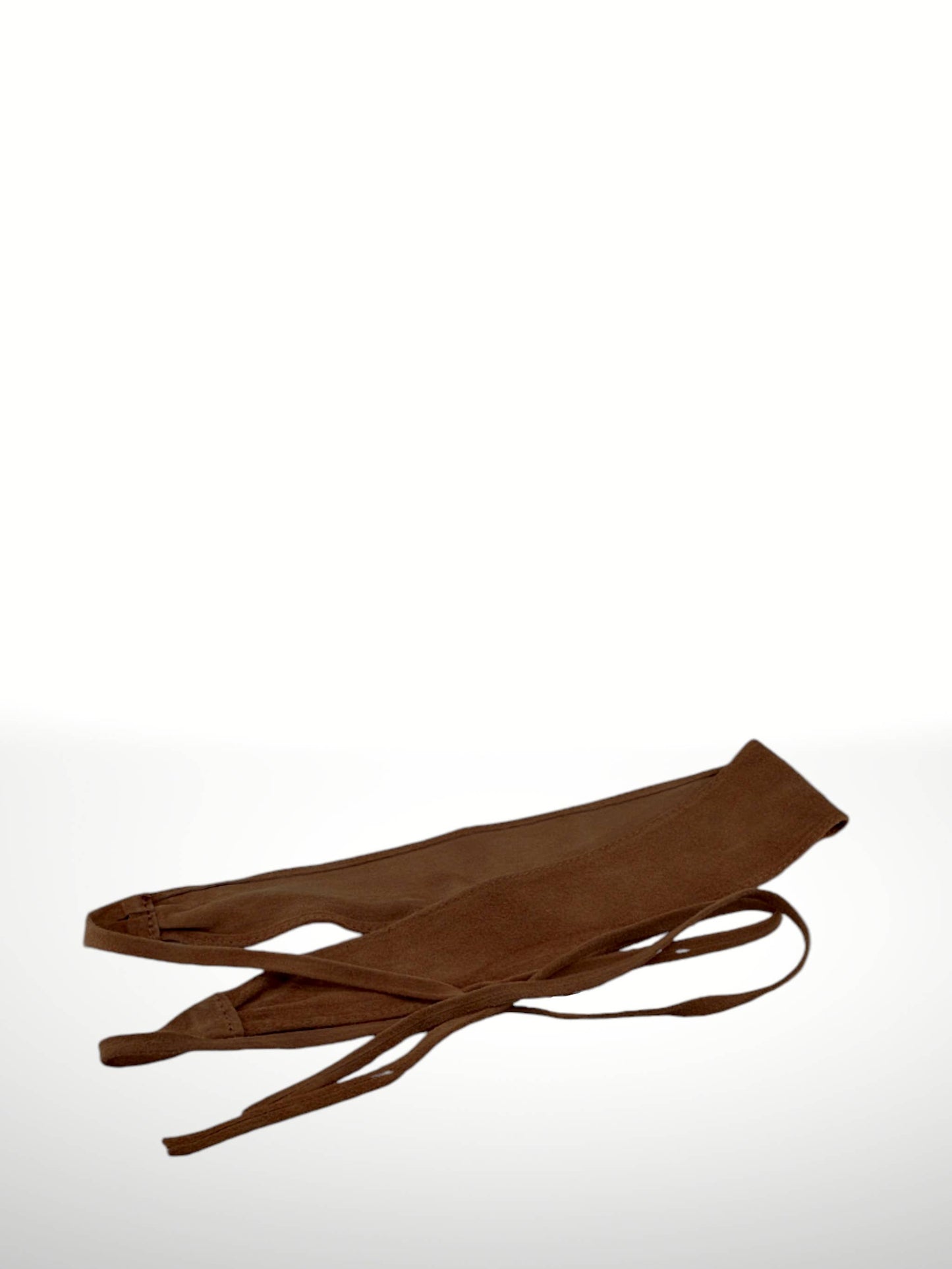 Ceinture obi en cuir suédé noir