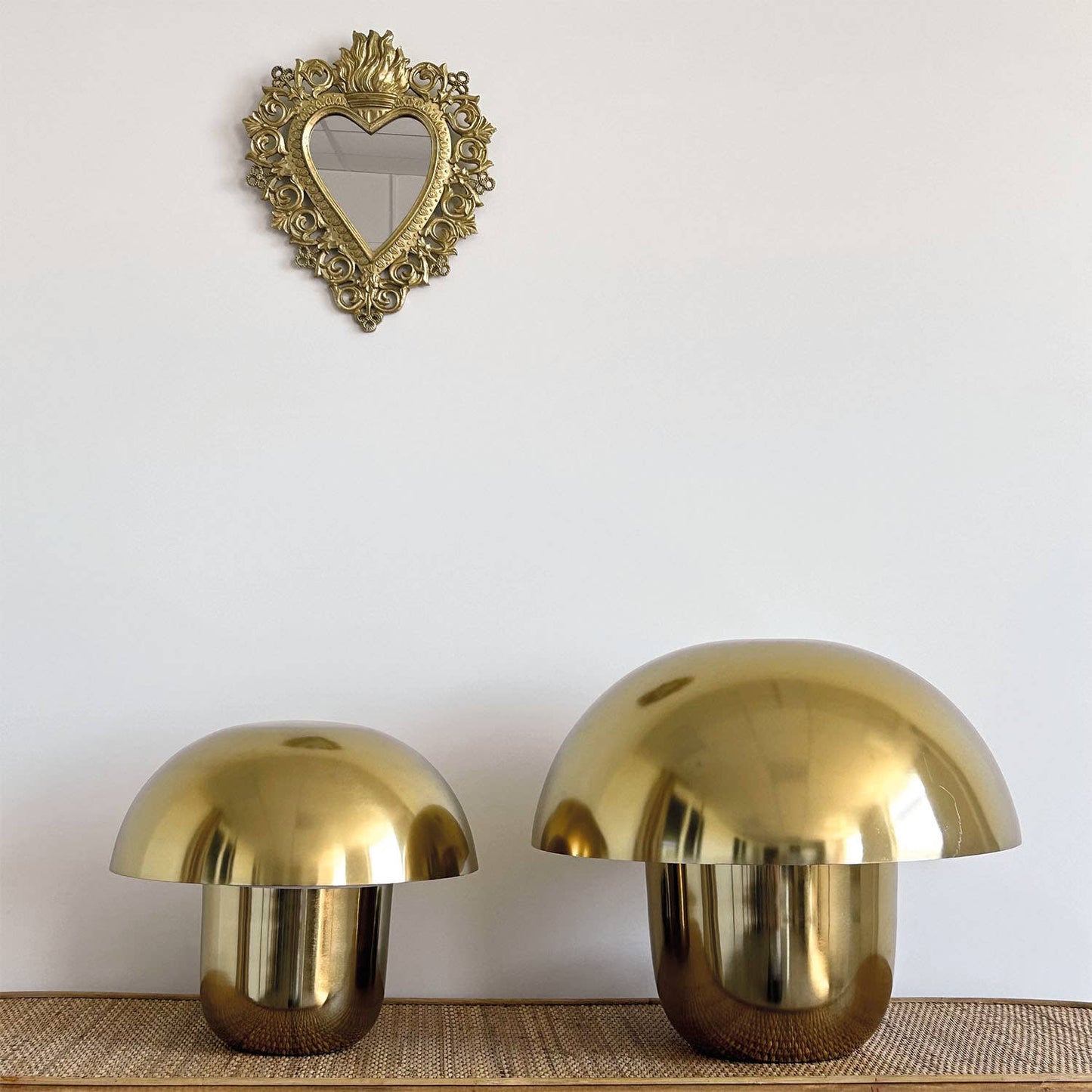 Lampe Champignon petite doré