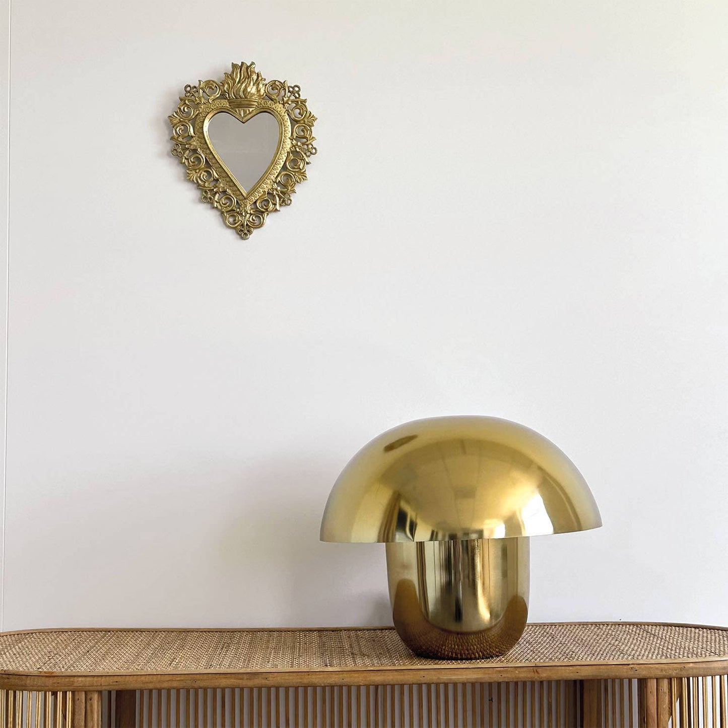 Lampe Champignon petite doré