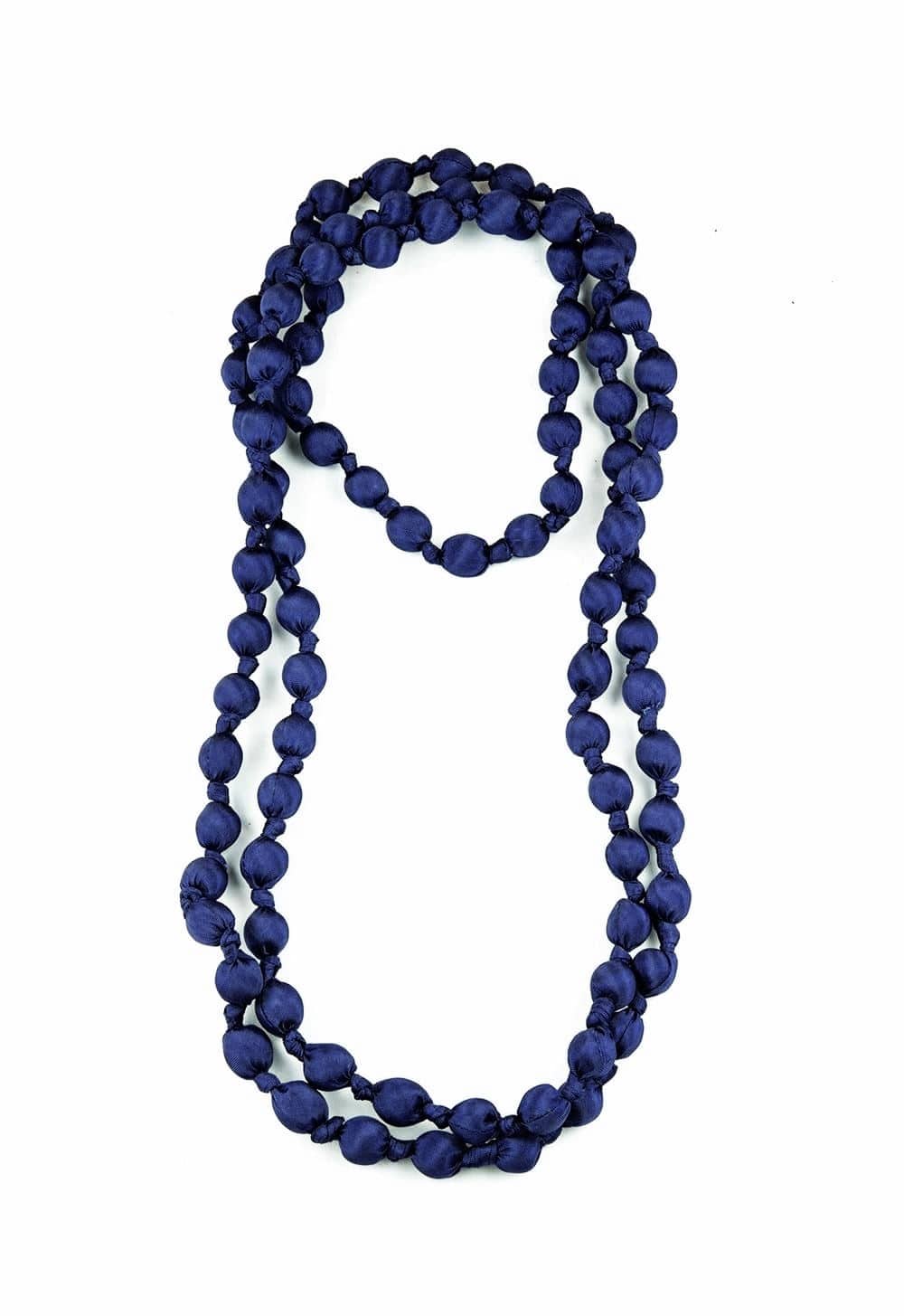 Collier en soie — Bleu Marine