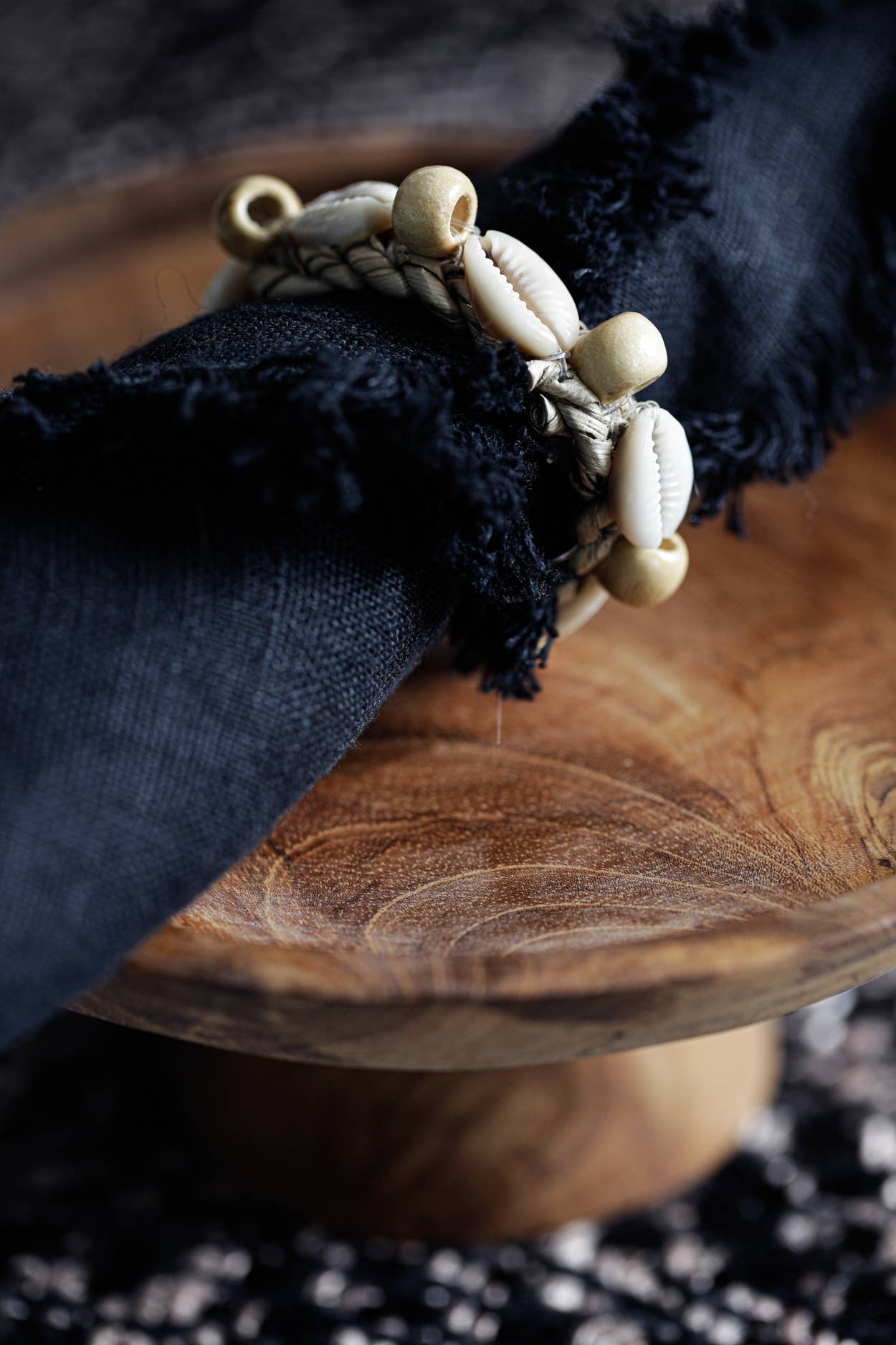 Ronds de serviette en coquillage