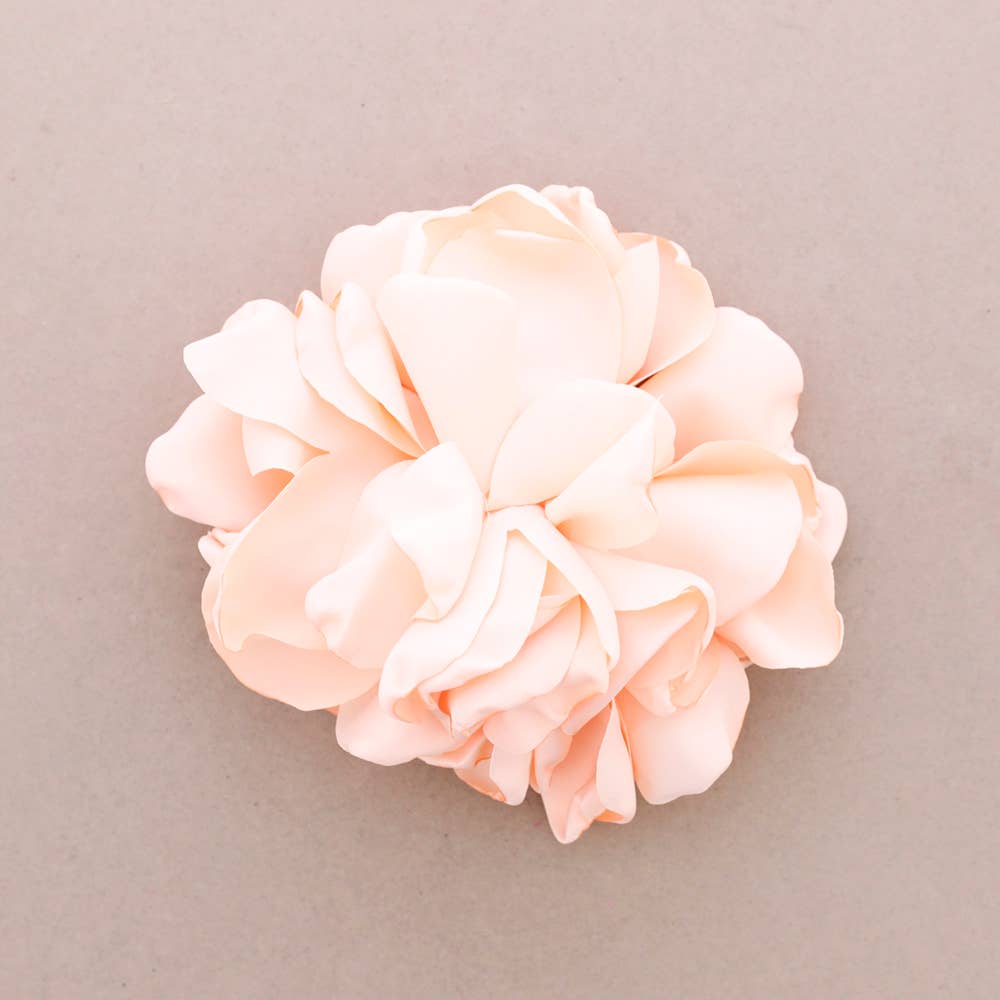 Broche Fleur en Tissu 20 cm avec Fermeture et Barrett