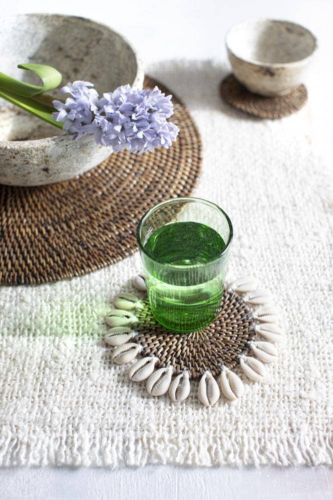 Dessous de verres en coquillages