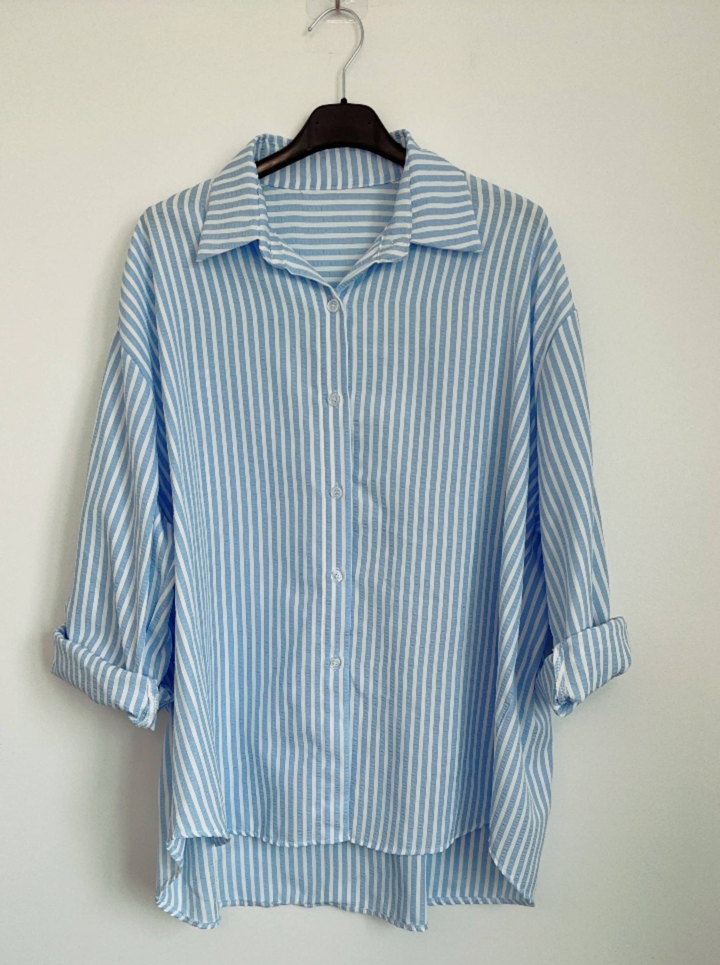 Chemise rayée ample, taille unique