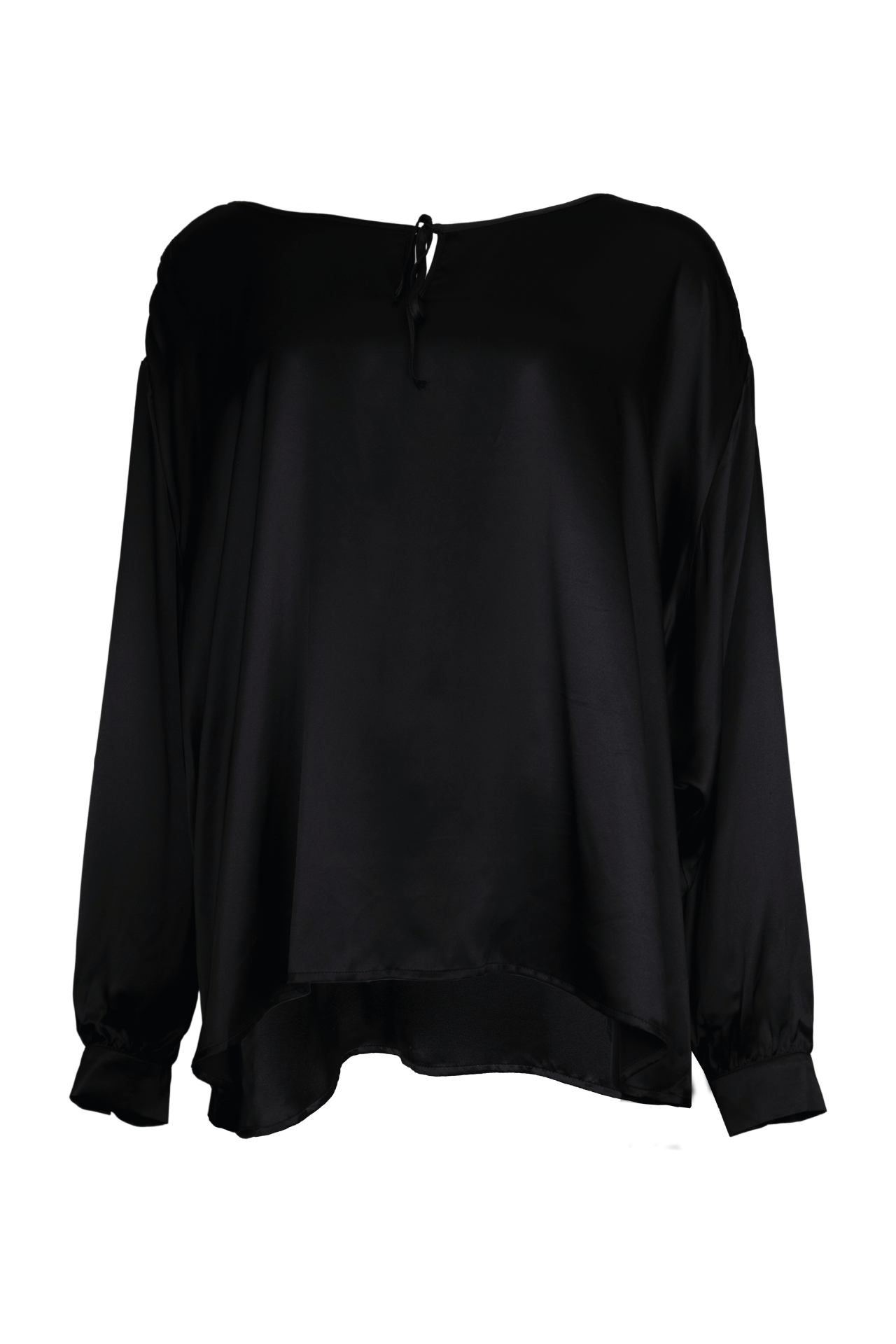 Chemisier en soie noire