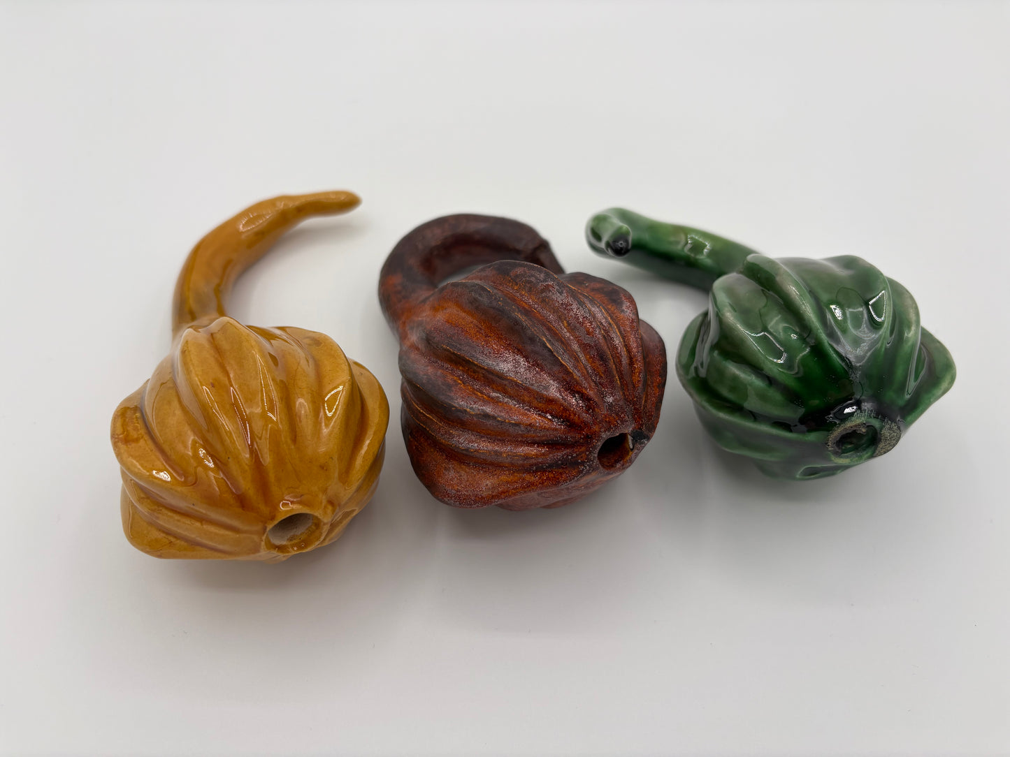 Courge décorative en céramique, réalisées artisanalement à Aspiran