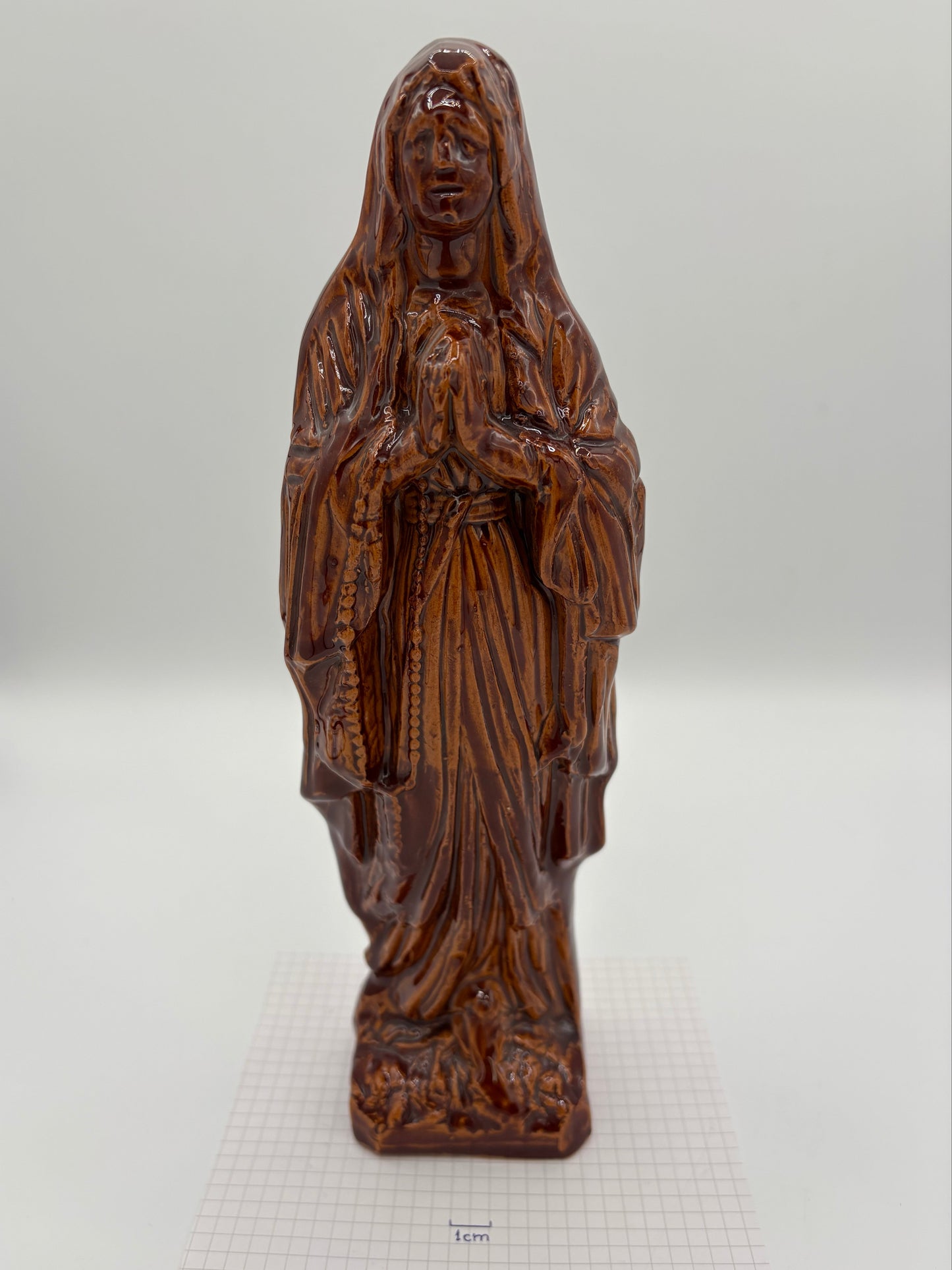 Vierge en céramique moulée et émaillée à Aspiran