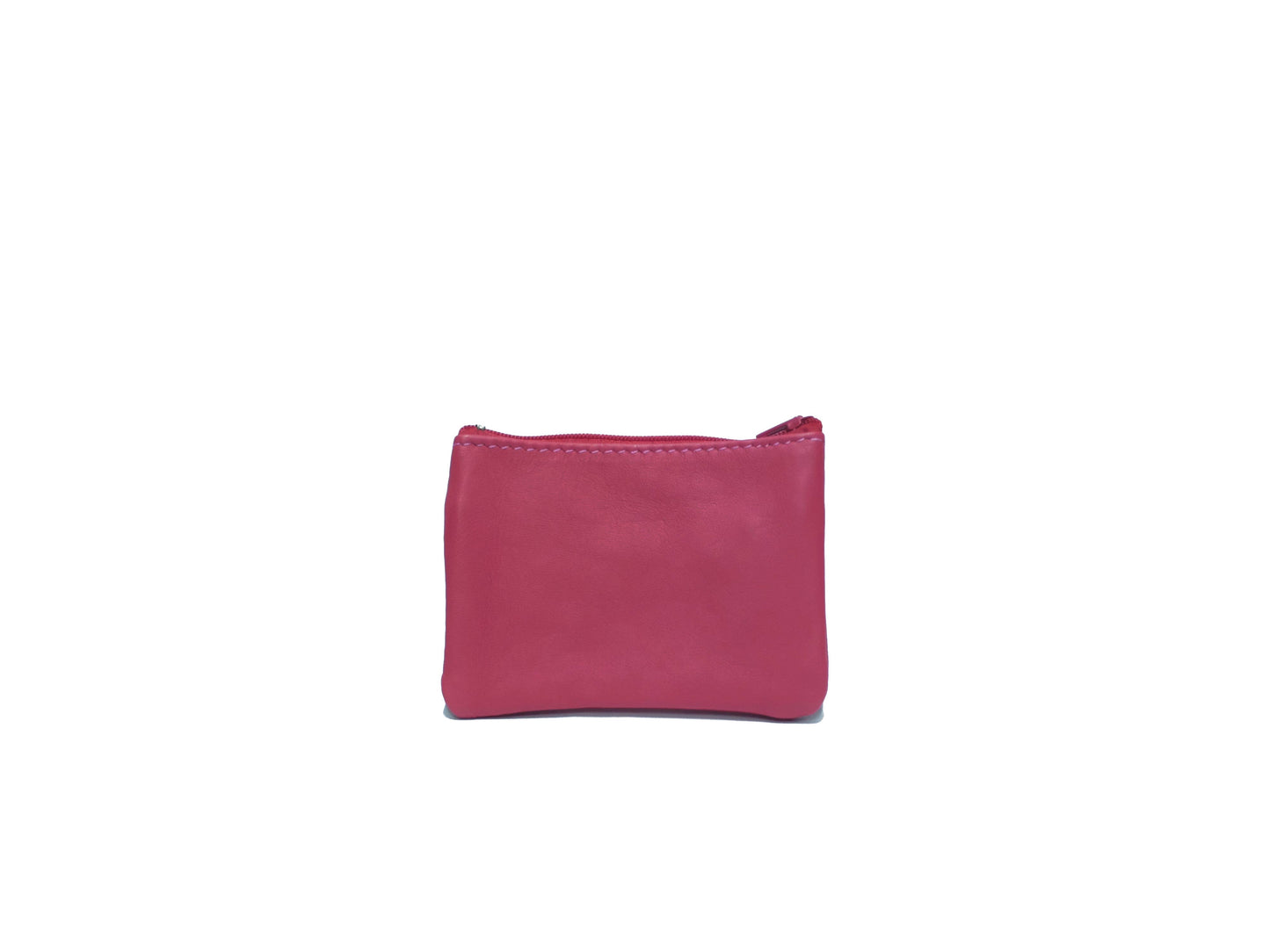 Portefeuille en cuir upcyclé à deux fermetures éclair : Bleu agate