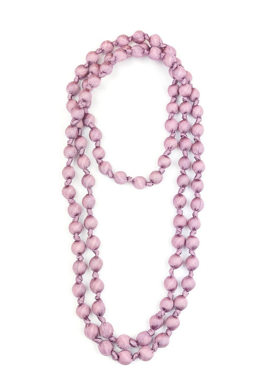 Collier en soie — Rose Clair
