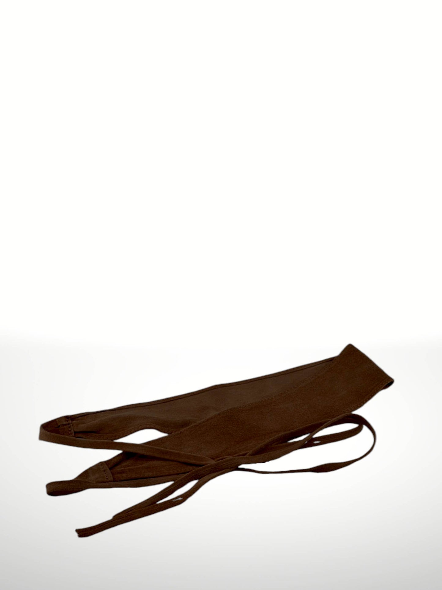 Ceinture obi en cuir suédé noir