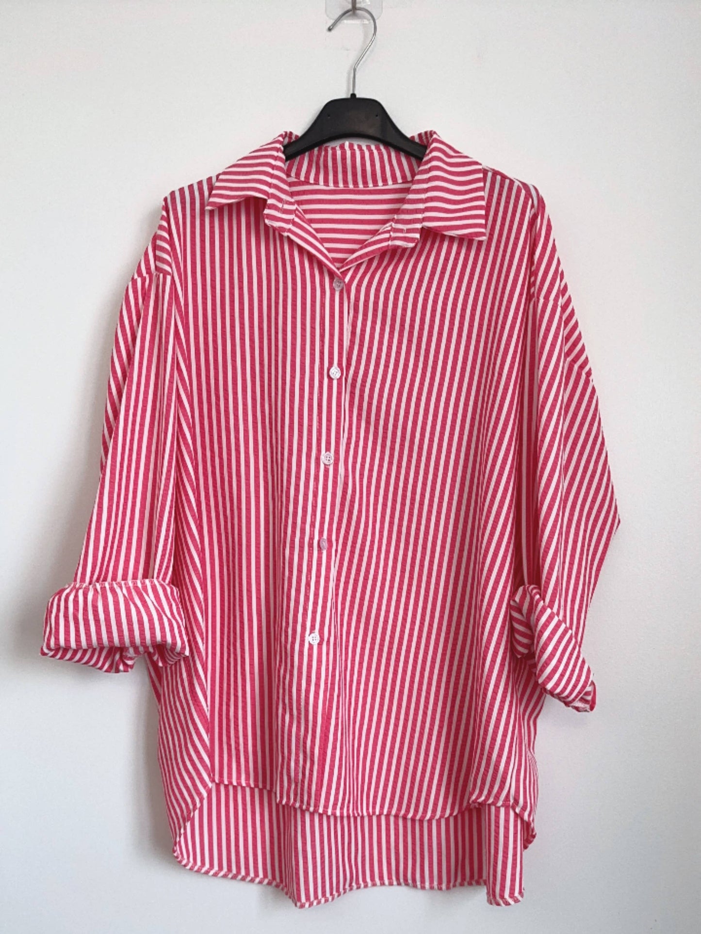 Chemise rayée ample, taille unique