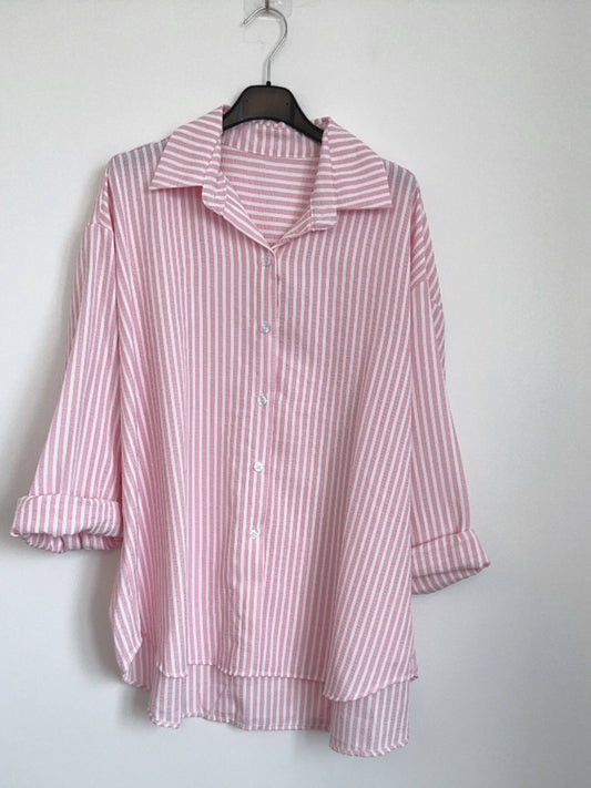Chemise rayée ample, taille unique