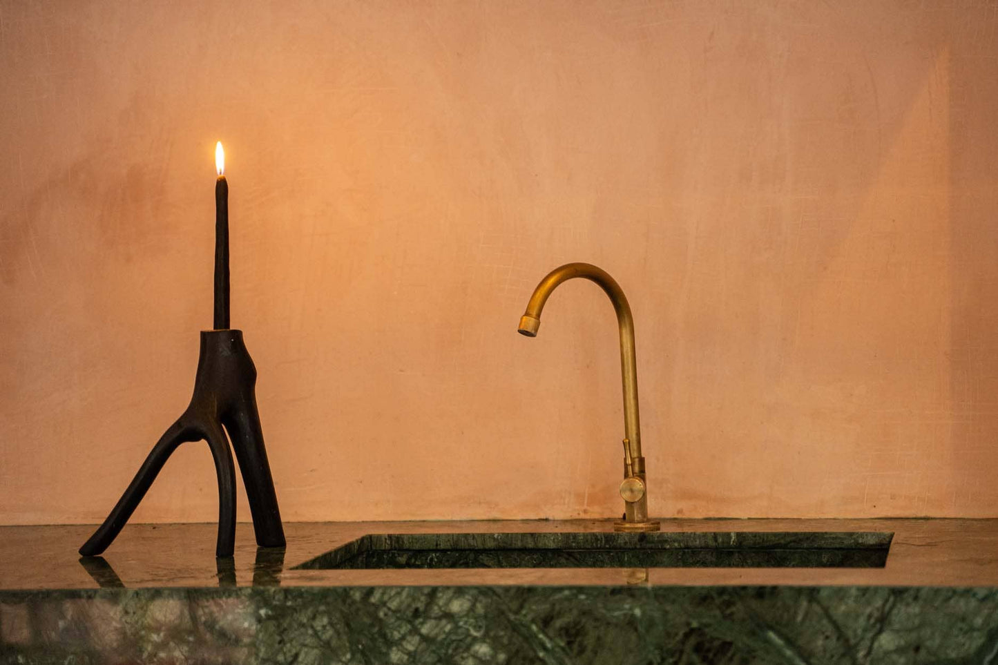 Bougeoir en branches