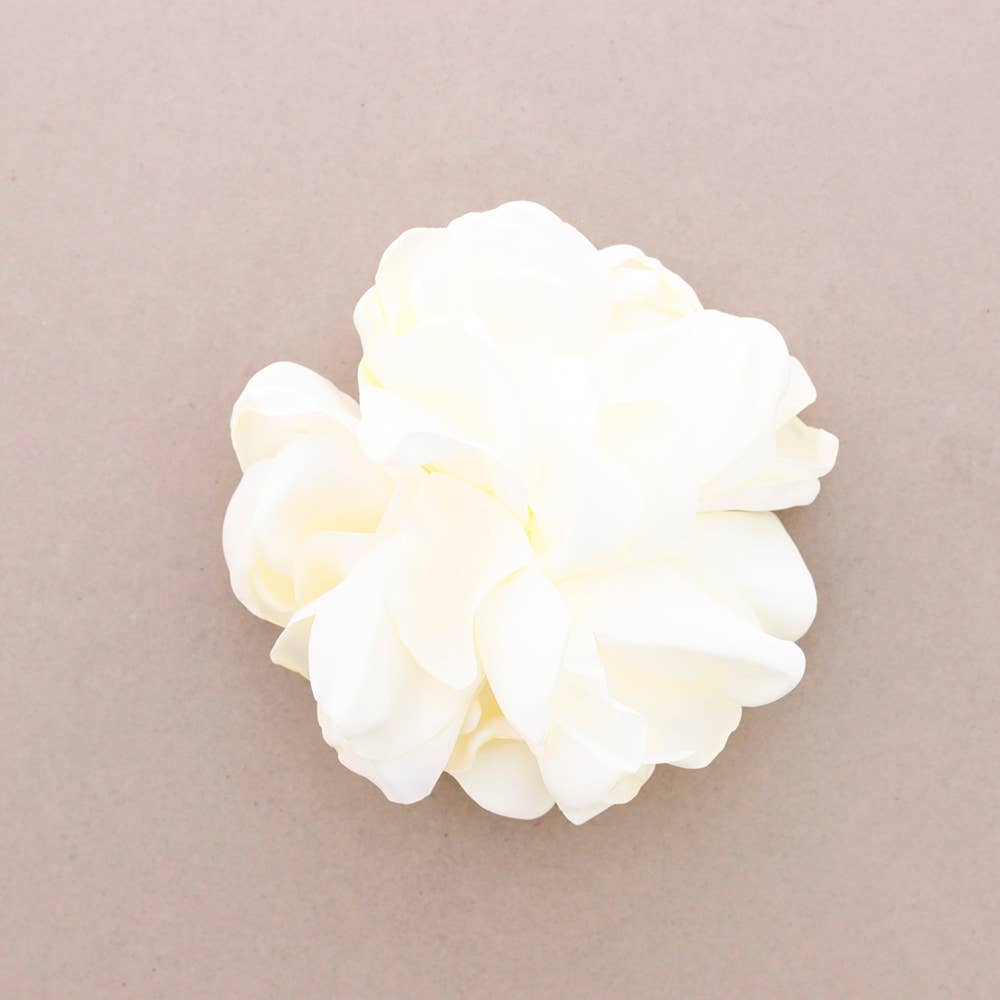 Broche Fleur en Tissu 20 cm avec Fermeture et Barrett