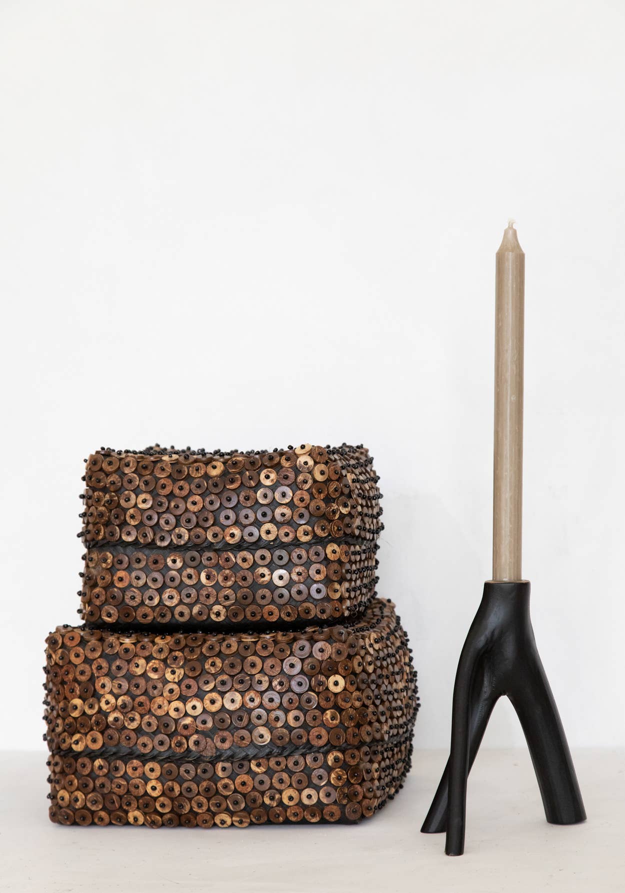 Bougeoir en branches