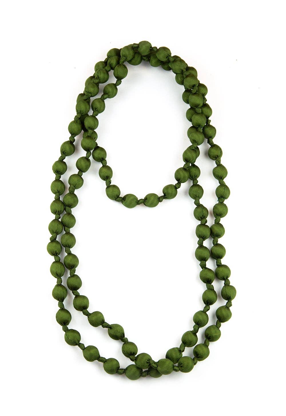 Collier en soie — Vert Mousse
