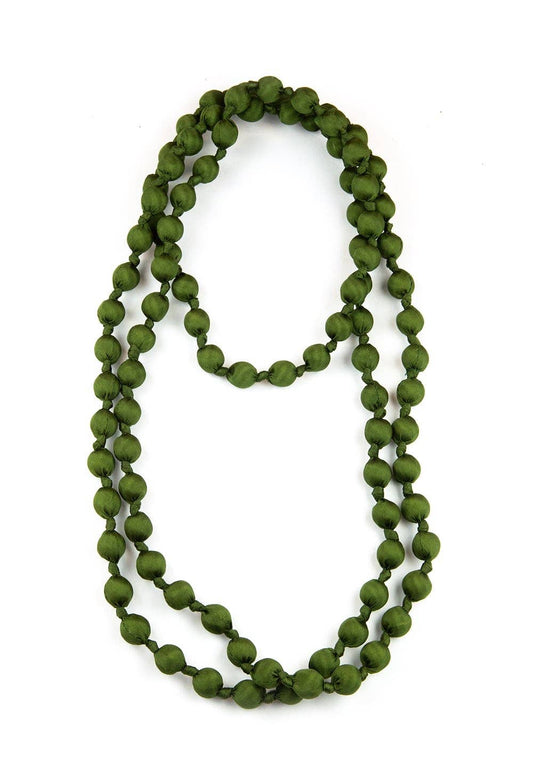 Collier en soie — Vert Mousse