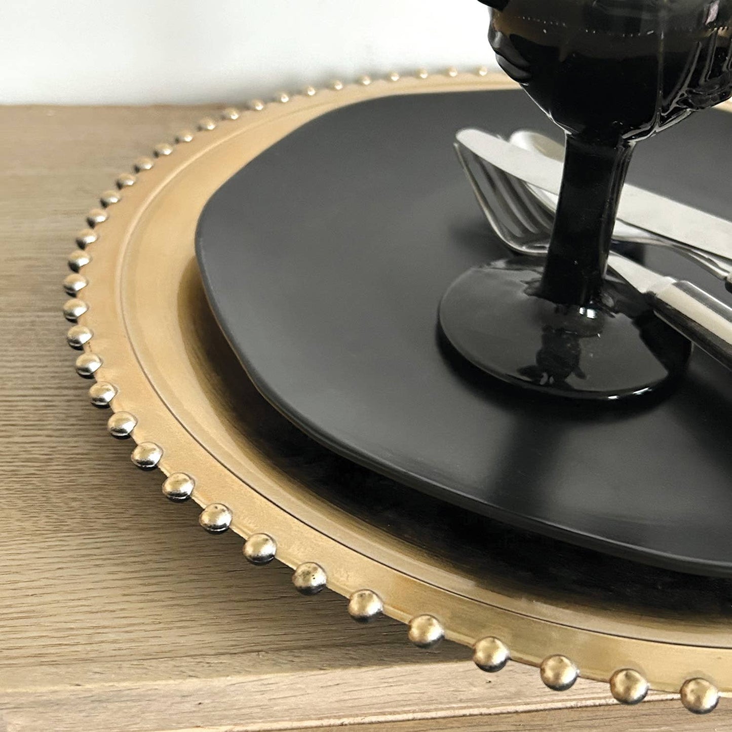 Set de table perlé doré